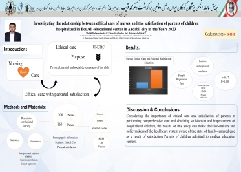 Investigating the relationship between Nurses' moral care and the satisfaction of parents of children admitted to the BUAli educational and therapeutic center in Ardabil City in 2023