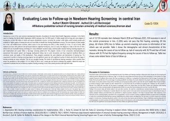 Evaluating Loss to Follow-up in Newborn Hearing Screening  in central Iran 