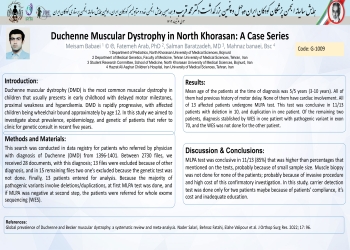 Duchenne Muscular Dystrophy in North Khorasan: A Case Series