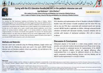 Caring with the ICU Liberation Bundle (ABCDEF) in the pediatric intensive care unit